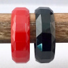 BB216 red & black faceted bangles